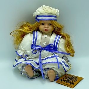 Japanese School Girl Costume Wearing Doll Home Décor Collectible